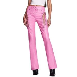 I AM GIA Pink Xenia Lace Up Pant